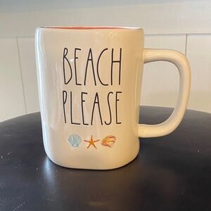 Beach Please Ceramic Mug - Cream